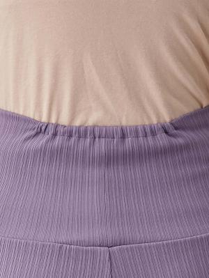 マタニティ パンツ|fairy（フェアリー）ランダムテレコセンタースラッシュらくちんパンツ【出産後も長く使える】