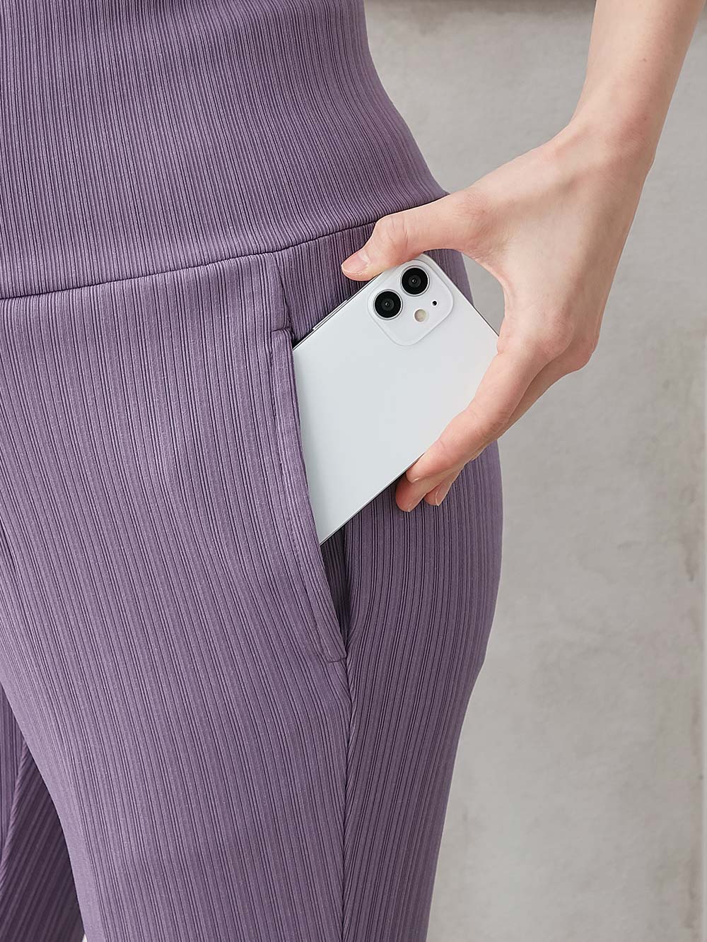 マタニティ パンツ|fairy（フェアリー）ランダムテレコセンタースラッシュらくちんパンツ【出産後も長く使える】