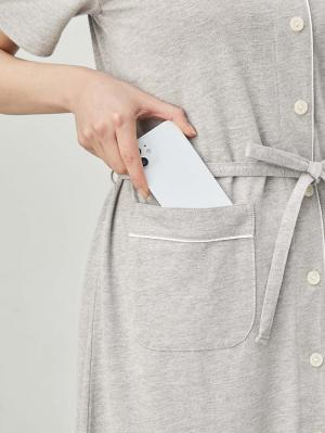 マタニティ パジャマ・ルームウェア|fairy(フェアリー)オープンカラー半袖パジャマ マタニティ・産後授乳パジャマ【出産後も長く使える】