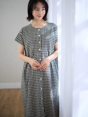 fairy（フェアリー）サラっと快適　綿100%ネグリジェ　マタニティ・産後授乳パジャマ【出産後も長く使える】10355