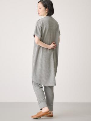 マタニティ パジャマ・ルームウェア|fairy（フェアリー）ワッフル半袖パジャマ　マタニティ・産後授乳パジャマ【出産後も長く使える】|チャコール杢