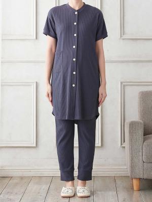 マタニティ パジャマ・ルームウェア|fairy（フェアリー）ワッフル半袖パジャマ　マタニティ・産後授乳パジャマ【出産後も長く使える】