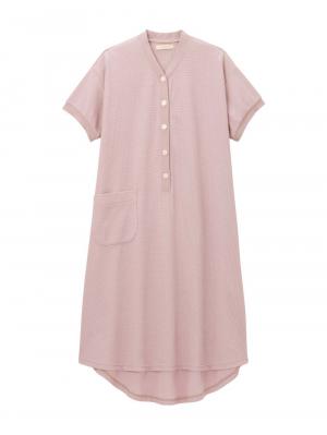 マタニティ パジャマ・ルームウェア|fairy（フェアリー）ワッフル半袖ネグリジェ　マタニティ・産後授乳パジャマ【出産後も長く使える】|ピンク