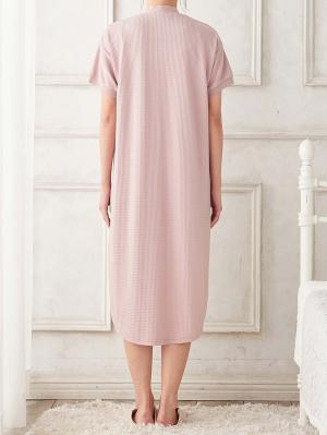 マタニティ パジャマ・ルームウェア|fairy（フェアリー）ワッフル半袖ネグリジェ　マタニティ・産後授乳パジャマ【出産後も長く使える】