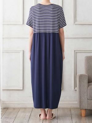 マタニティ パジャマ・ルームウェア|fairy（フェアリー）涼感前開き半袖ネグリジェ　マタニティ・産後授乳パジャマ【出産後も長く使える】