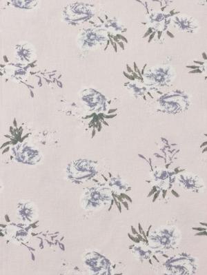 マタニティ パジャマ・ルームウェア|【親子コーデ可】スムースカシュクールパット付フレアスリーブネグリジェ　マタニティ・産後授乳服【出産後も長く着れる】|ペールピンク×プリント