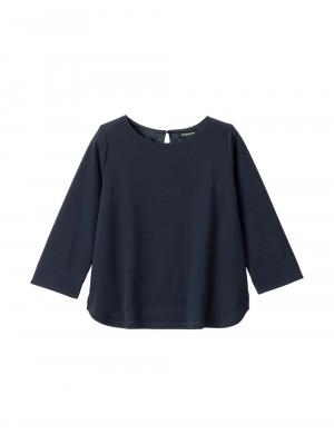 マタニティ トップス|強撚スムーストップス　マタニティ・産後授乳服【出産後も長く使える】|ネイビー