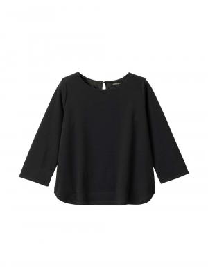 マタニティ トップス|強撚スムーストップス　マタニティ・産後授乳服【出産後も長く使える】|ブラック