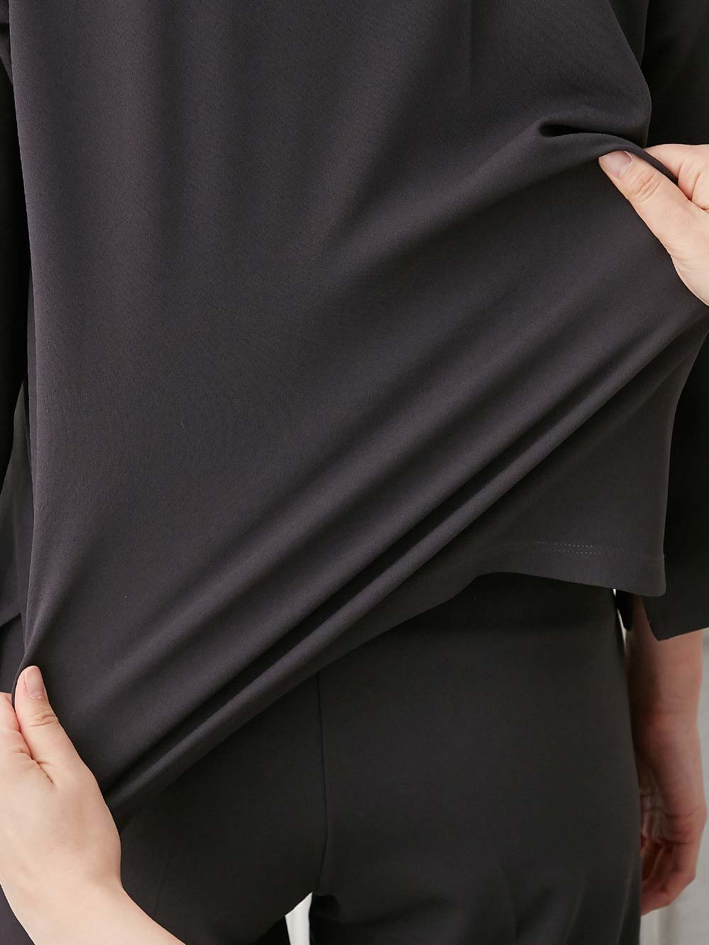 マタニティ トップス|強撚スムーストップス　マタニティ・産後授乳服【出産後も長く使える】