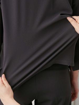 マタニティ トップス|強撚スムーストップス　マタニティ・産後授乳服【出産後も長く使える】