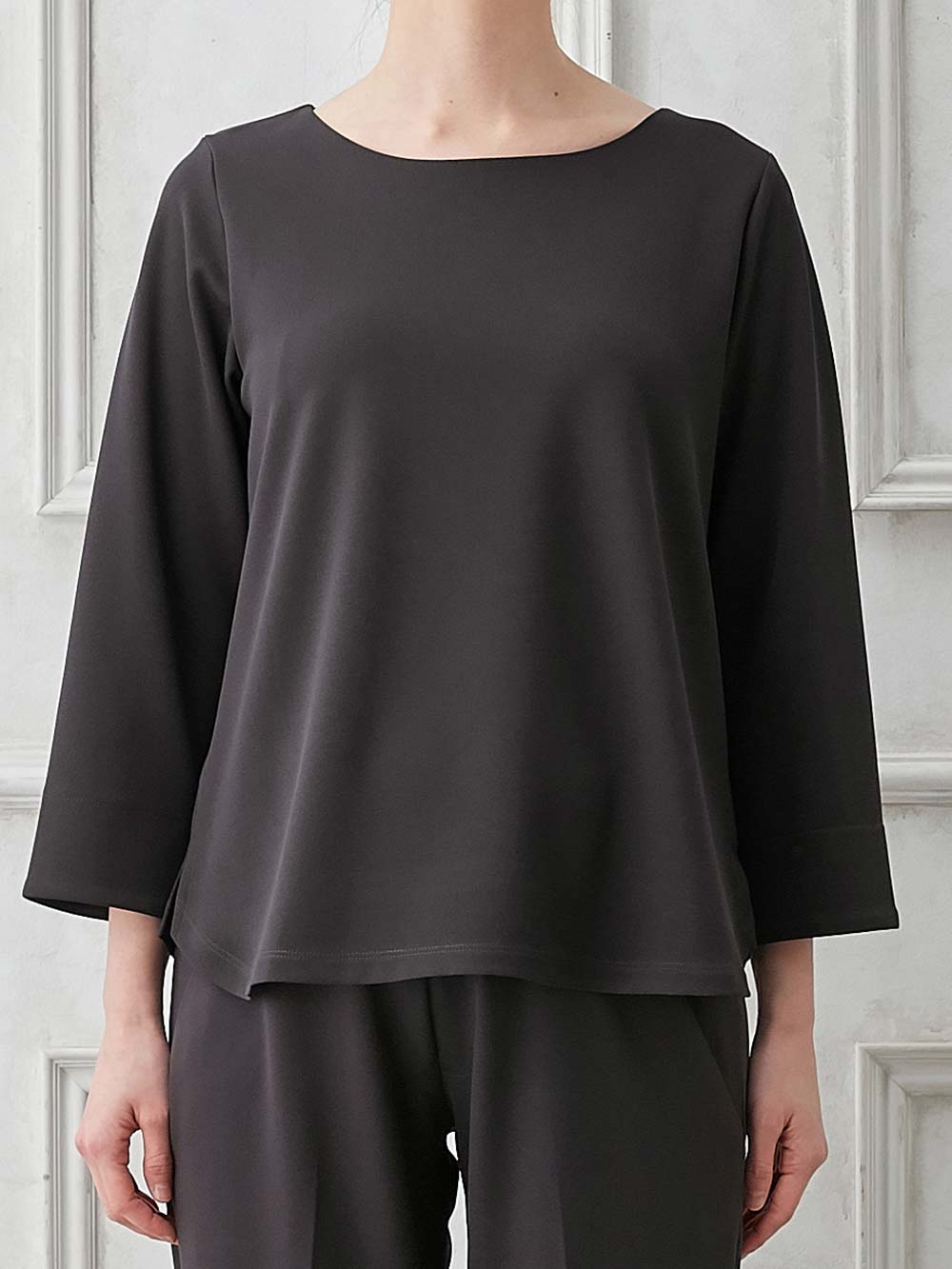 マタニティ トップス|強撚スムーストップス　マタニティ・産後授乳服【出産後も長く使える】