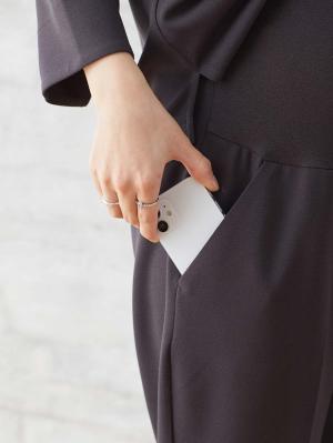 マタニティ パンツ|P・パンツ　強撚スムースセンタープレステーパード