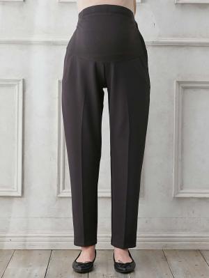 マタニティ パンツ|P・パンツ　強撚スムースセンタープレステーパード