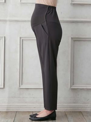 マタニティ パンツ|P・パンツ　強撚スムースセンタープレステーパード