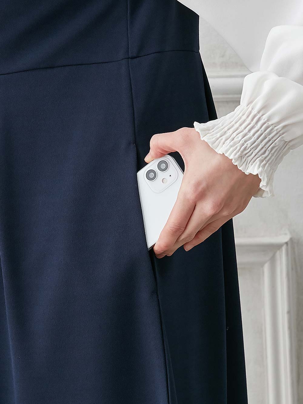 マタニティ ワンピース|強撚スムースジャンパースカート　マタニティ・授乳服【出産後も長く使える】