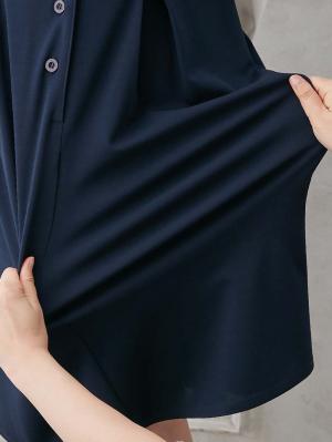 マタニティ ワンピース|【着丈が選べる】強撚スムースベストワンピース　マタニティ【出産後も長く使える】