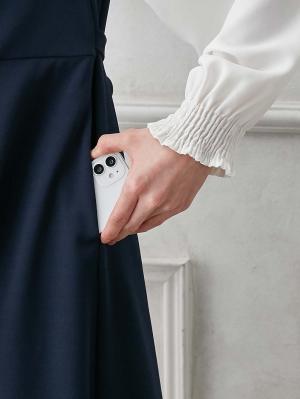 マタニティ ワンピース|【着丈が選べる】強撚スムースベストワンピース　マタニティ【出産後も長く使える】