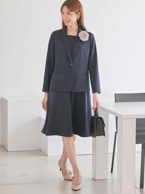 マタニティ トップス|自宅で洗えるテーラードジャケット　マタニティ・産後【出産後も長く使える】|ネイビー