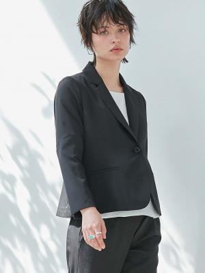 マタニティ トップス|自宅で洗えるテーラードジャケット　マタニティ・産後【出産後も長く使える】|ブラック