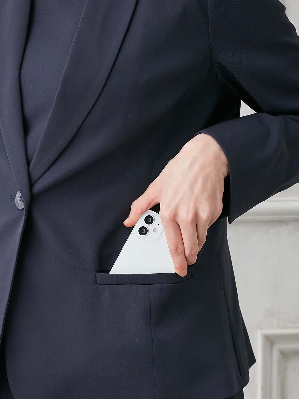 マタニティ トップス|自宅で洗えるテーラードジャケット　マタニティ・産後【出産後も長く使える】