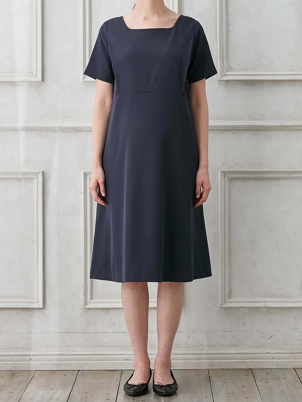 マタニティ ワンピース|自宅で洗える半袖ワンピース　マタニティ・授乳服【出産後も長く使える】