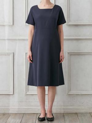 マタニティ ワンピース|自宅で洗える半袖ワンピース　マタニティ・授乳服【出産後も長く使える】