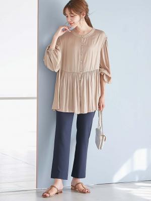 マタニティ パンツ|自宅で洗えるストレートパンツ　マタニティ・産後【出産後も長く使える】