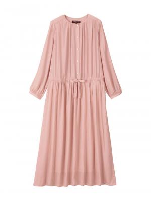 マタニティ ワンピース|ヴィンテージサテンワンピース マタニティ・産後授乳服【出産後も長く使える】|ピンク