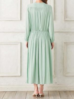 マタニティ ワンピース|ヴィンテージサテンワンピース マタニティ・産後授乳服【出産後も長く使える】