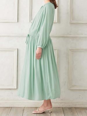 マタニティ ワンピース|ヴィンテージサテンワンピース マタニティ・産後授乳服【出産後も長く使える】