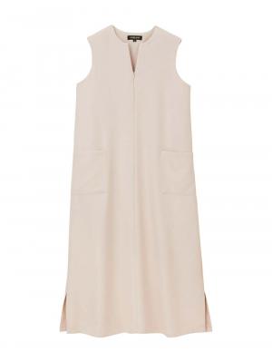 キーネックロングワンピース　マタニティ・産後授乳服【出産後も長く使える】10377