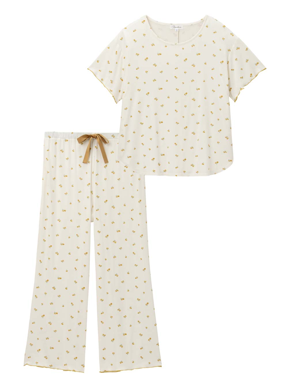 ドット フリル フラミンゴ 半袖 パジャマ セット 女の子 110 通販