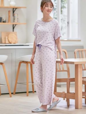マタニティ パジャマ・ルームウェア|Rosemadame（ローズマダム）　小花柄半袖ルームウェアセット　マタニティ・産後授乳パジャマ【出産後も長く使える】