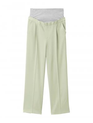 マタニティ パンツ|ストレッチツイルパンツ　マタニティ・産後【出産後も長く使える】|グリーン