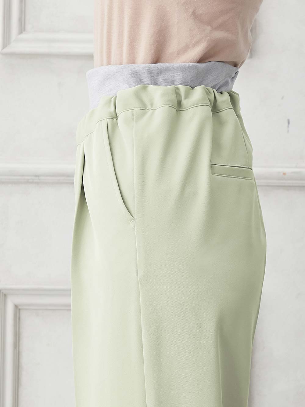 マタニティ パンツ|ストレッチツイルパンツ　マタニティ・産後【出産後も長く使える】