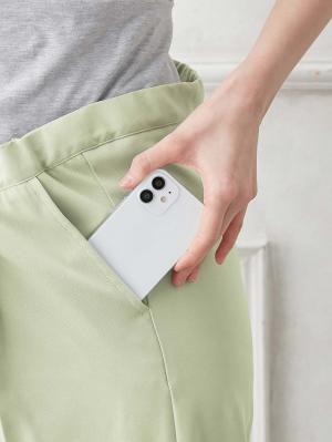 マタニティ パンツ|ストレッチツイルパンツ　マタニティ・産後【出産後も長く使える】