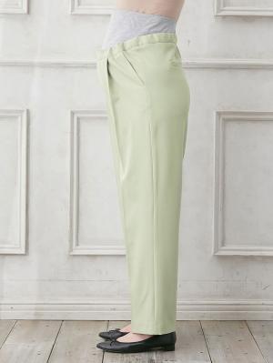 マタニティ パンツ|ストレッチツイルパンツ　マタニティ・産後【出産後も長く使える】