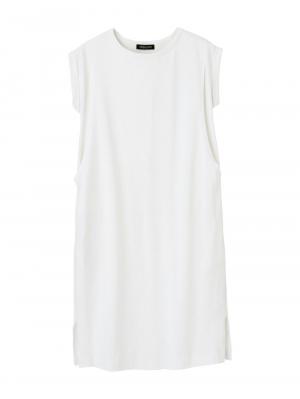 マタニティ ワンピース|コットン100%長さが選べるフレンチスリーブワンピース マタニティ・産後授乳服【出産後も長く使える】|ホワイト