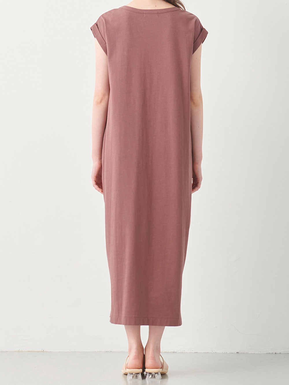 マタニティ ワンピース|コットン100%長さが選べるフレンチスリーブワンピース マタニティ・産後授乳服【出産後も長く使える】