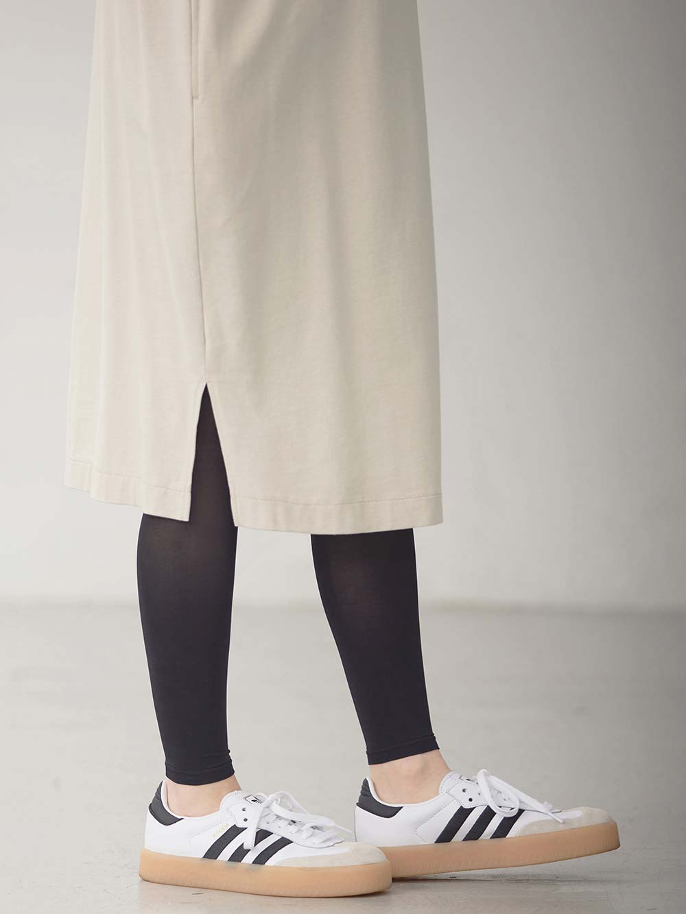 マタニティ ワンピース|コットン100%長さが選べるフレンチスリーブワンピース マタニティ・産後授乳服【出産後も長く使える】