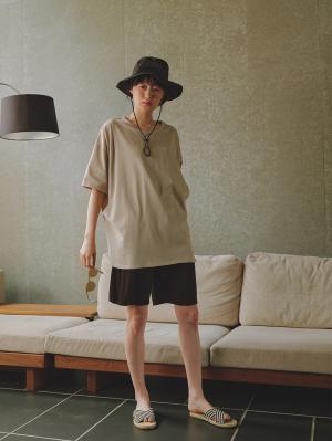 マタニティ トップス|コットン100%ポケット付きチュニックトップス　マタニティ・授乳服【出産後も長く使える】|トープ