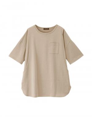 マタニティ トップス|コットン100%ポケット付きチュニックトップス　マタニティ・授乳服【出産後も長く使える】|トープ