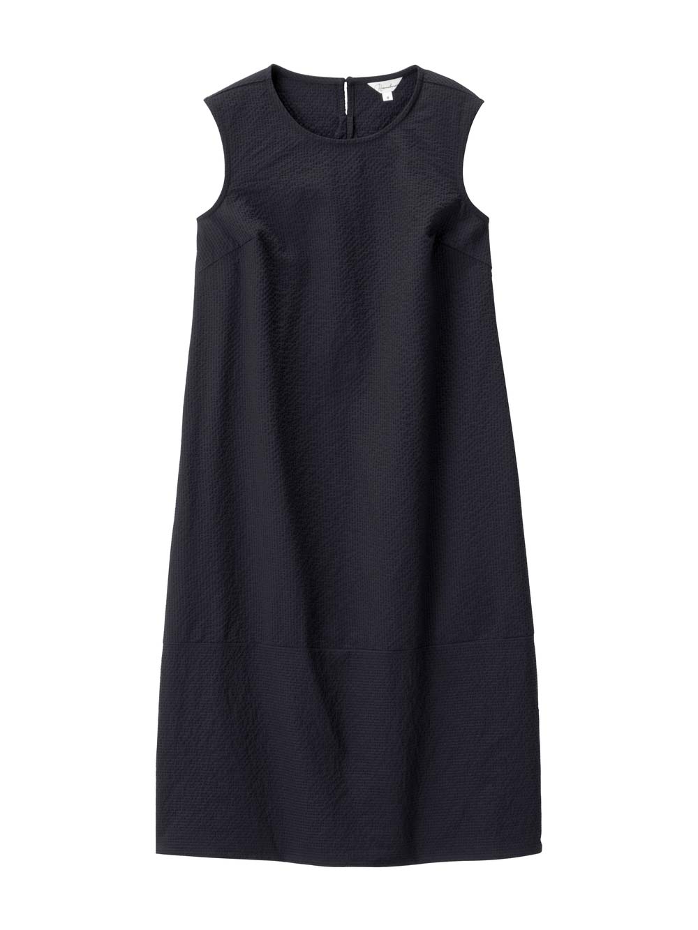 マタニティ ワンピース|サッカーノースリーブワンピース マタニティ・産後授乳服【出産後も長く使える】|ネイビー無地