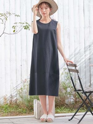 マタニティ ワンピース (紺/ネイビー) ｜マタニティウェア・授乳
