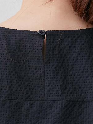 マタニティ ワンピース|サッカーノースリーブワンピース マタニティ・産後授乳服【出産後も長く使える】