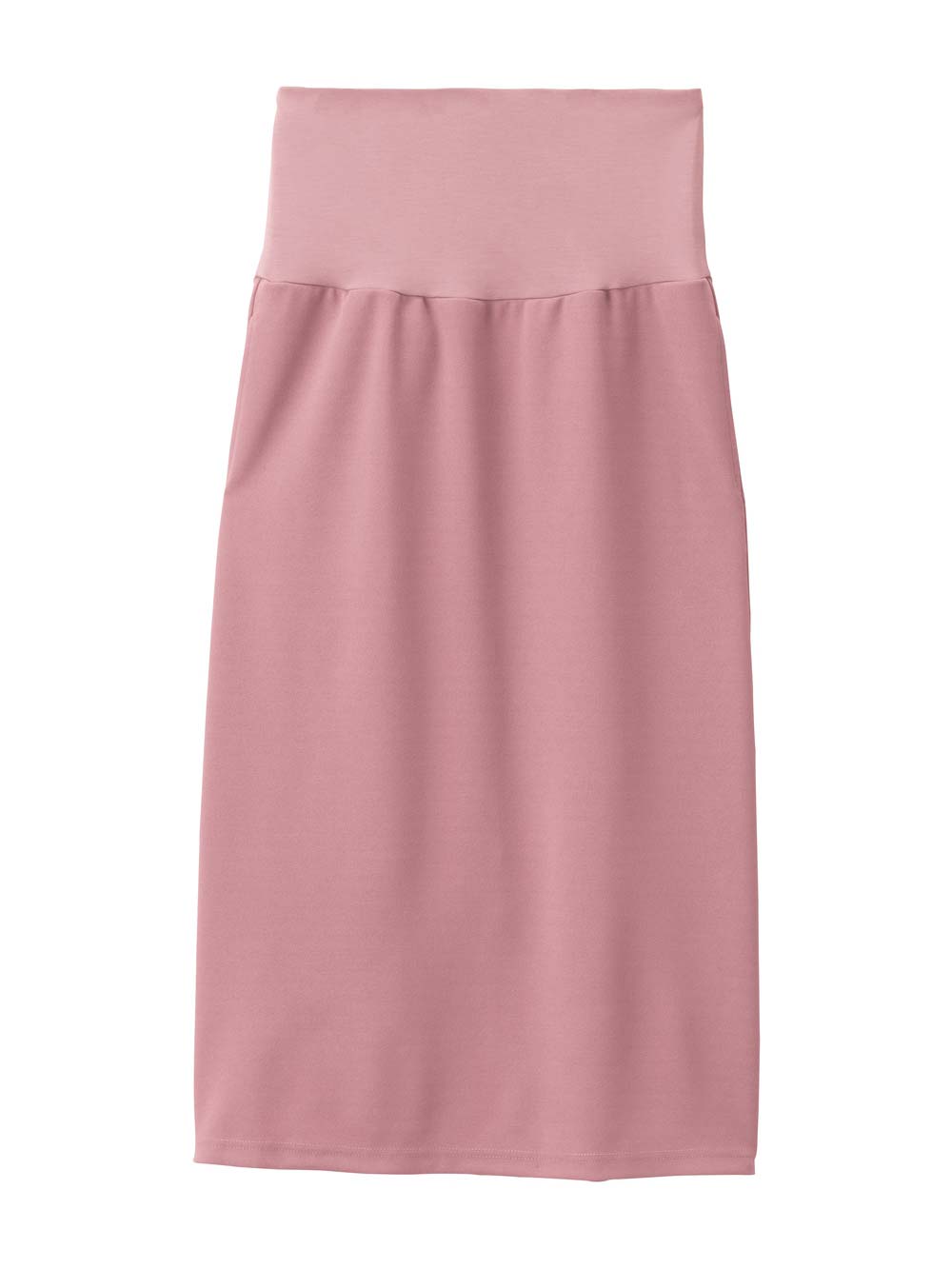 マタニティ スカート|ナロースカート　ジョーゼット風カットソー　Rosemadame（ローズマダム）　マタニティ・産後|ピンク