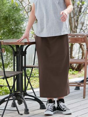 ナロースカート　ジョーゼット風カットソー　Rosemadame（ローズマダム）　マタニティ・産後10387