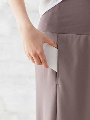 マタニティ スカート|ナロースカート　ジョーゼット風カットソー　Rosemadame（ローズマダム）　マタニティ・産後