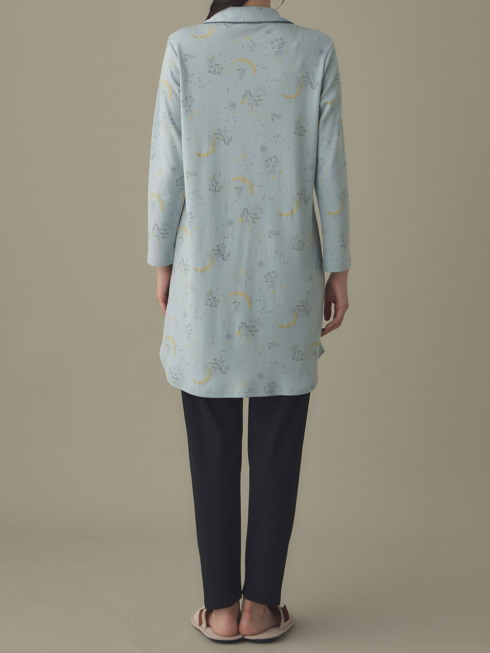 マタニティ パジャマ・ルームウェア|リブスムース星座プリントパジャマ　マタニティ・産後授乳パジャマ【出産後も長く使える】Rosemadame（ローズマダム）