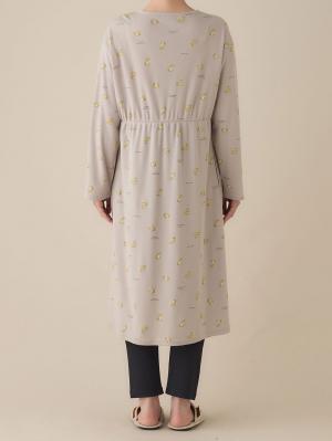 マタニティ パジャマ・ルームウェア|リブスムースうさぎプリント2WAYネグリジェパジャマ　マタニティ・産後授乳パジャマ【出産後も長く使える】Rosemadame（ローズマダム）